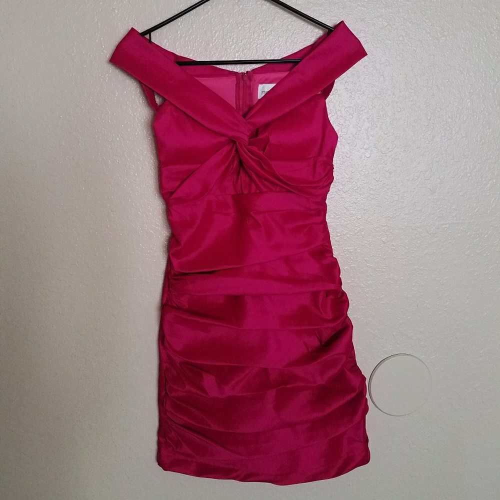 Rory pink satin dress